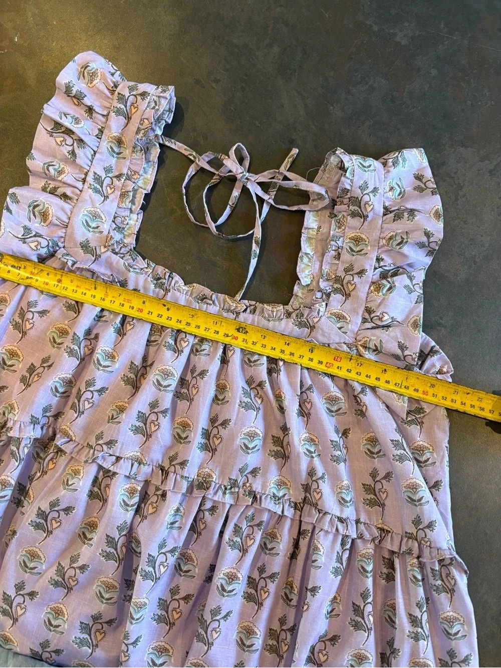 TALULAH Lilac Floral Mini Dress Summer Boho XL - Picture 7 of 8